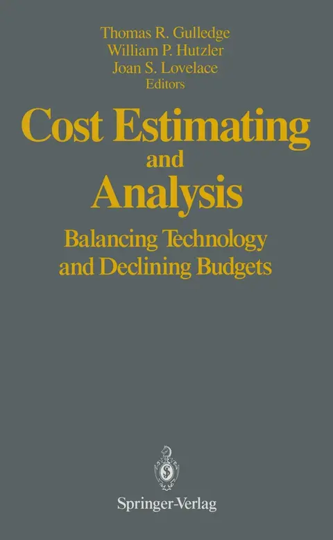 Cover of Cost Estimating and Analysis