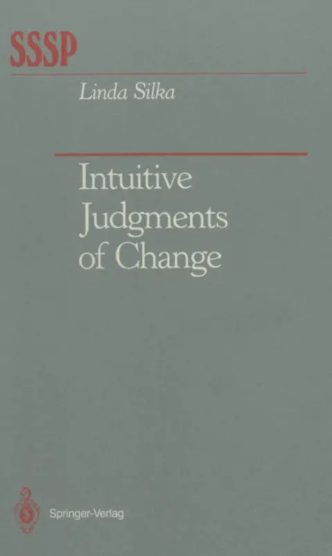 Cover of Intuitive Judgments of Change