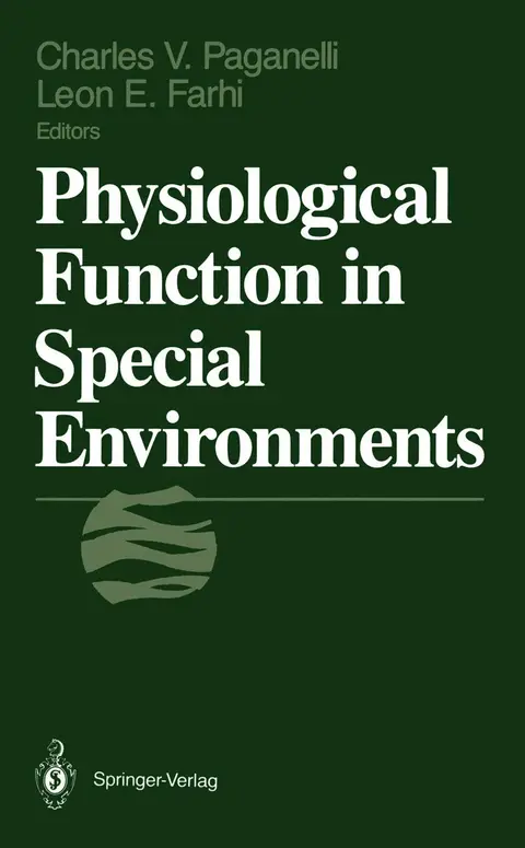 Cover of Physiological Function in Special Environments