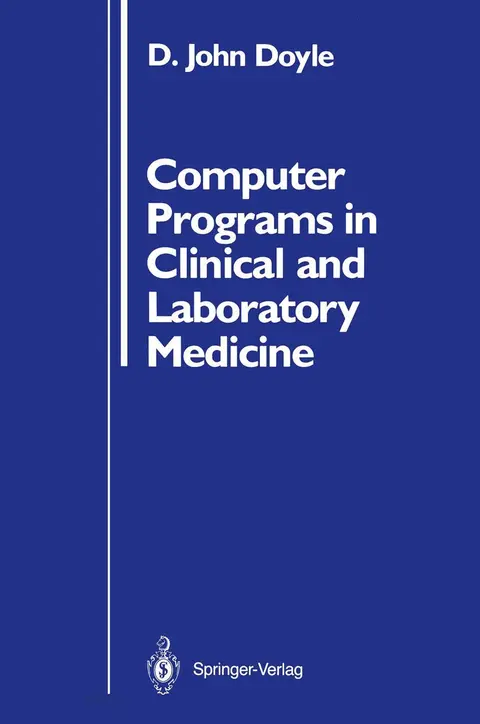 Cover of Computer Programs in Clinical and Laboratory Medicine