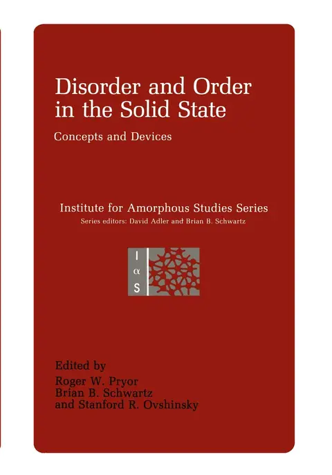 Cover of Disorder and Order in the Solid State