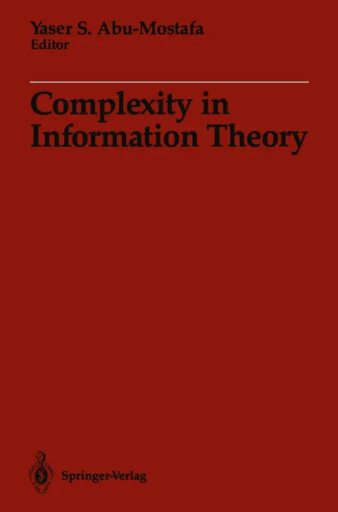 Cover of Complexity in Information Theory