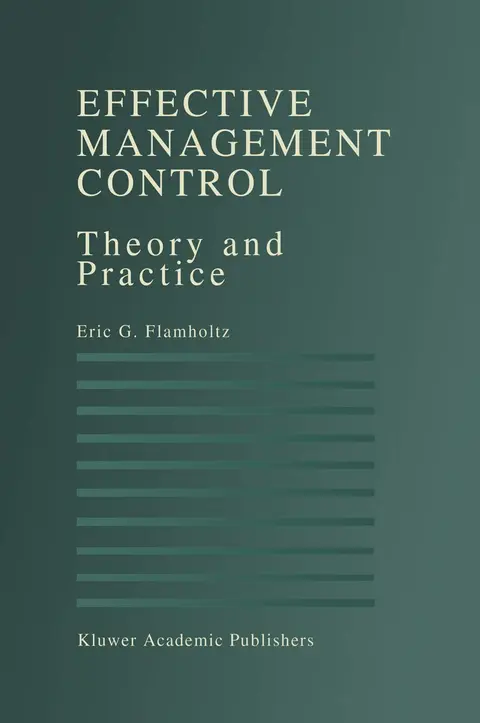Cover of Effective Management Control