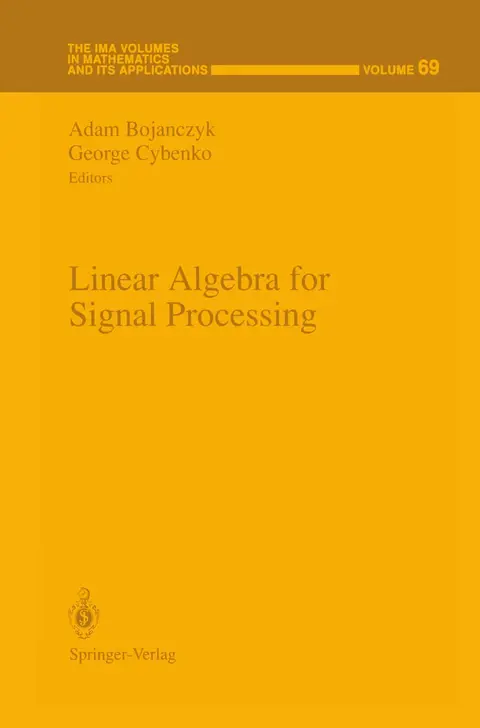 Cover of Linear Algebra for Signal Processing