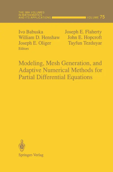 Cover of Modeling, Mesh Generation, and Adaptive Numerical Methods for Partial Differential Equations