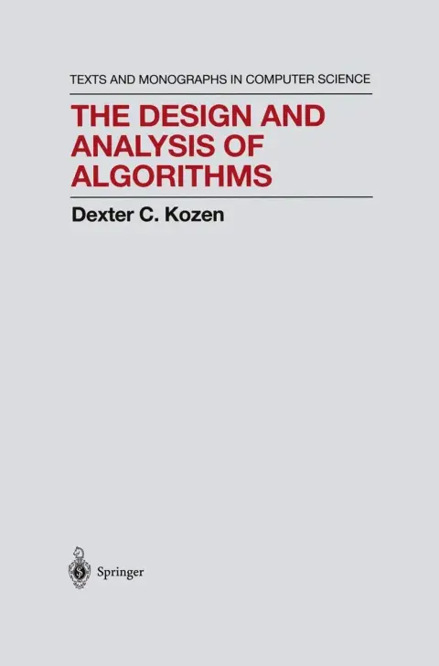 Cover of The Design and Analysis of Algorithms