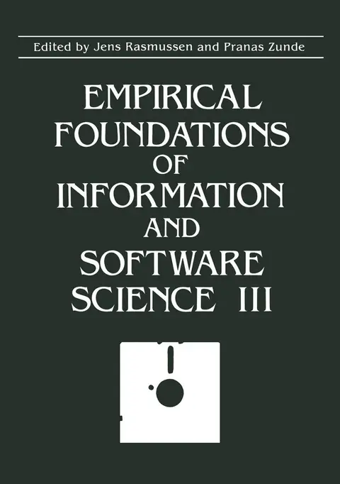 Cover of Empirical Foundations of Information and Software Science III
