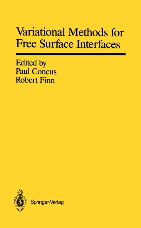 Cover of Variational Methods for Free Surface Interfaces