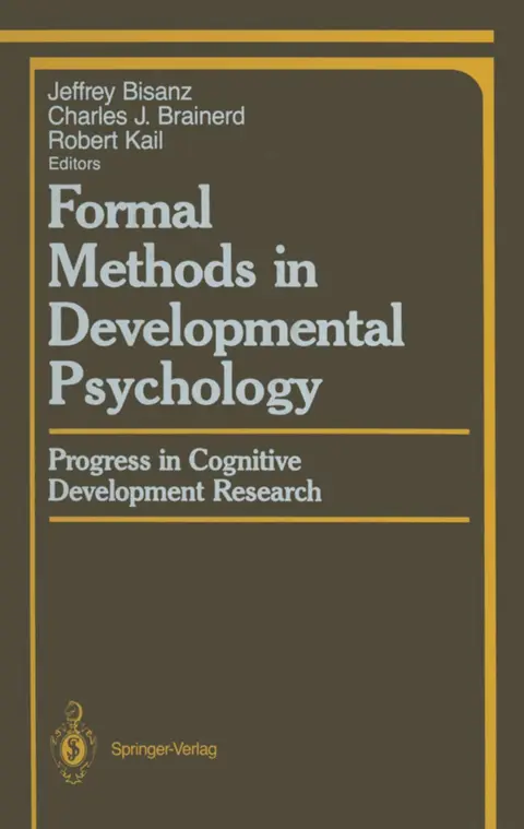 Cover of Formal Methods in Developmental Psychology