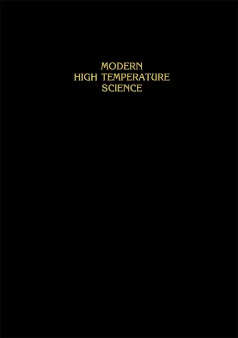 Cover of Modern High Temperature Science