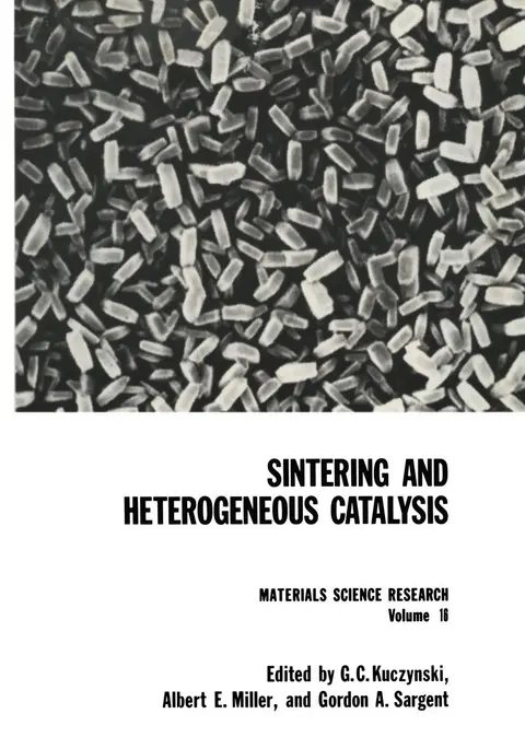 Cover of Sintering and Heterogeneous Catalysis