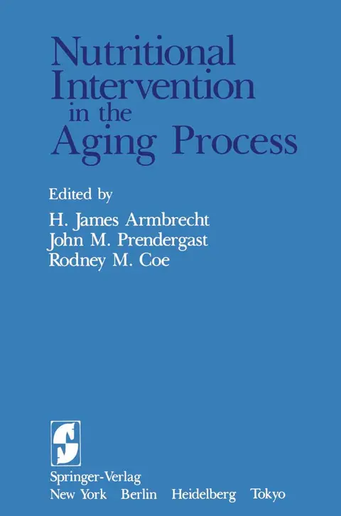 Cover of Nutritional Intervention in the Aging Process