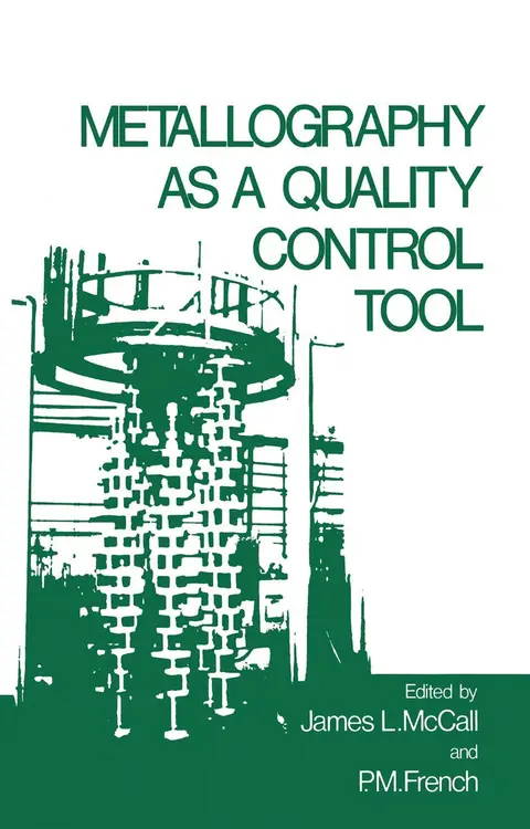 Cover of Metallography as a Quality Control Tool