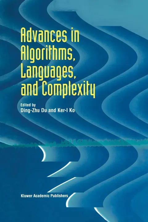 Cover of Advances in Algorithms, Languages, and Complexity