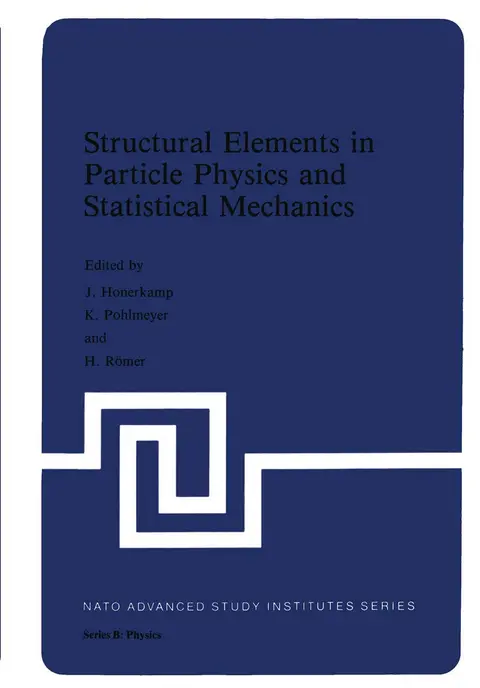 Cover of Structural Elements in Particle Physics and Statistical Mechanics