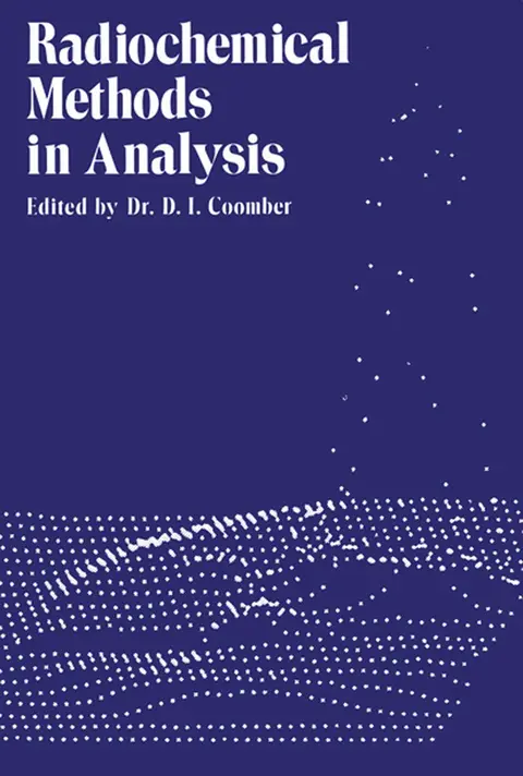 Cover of Radiochemical Methods in Analysis