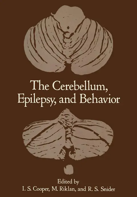Cover of The Cerebellum, Epilepsy, and Behavior