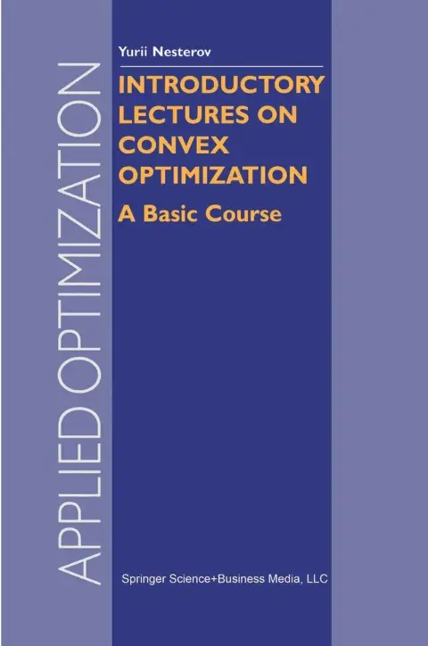Cover of Introductory Lectures on Convex Optimization