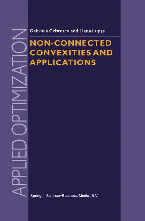 Cover of Non-Connected Convexities and Applications