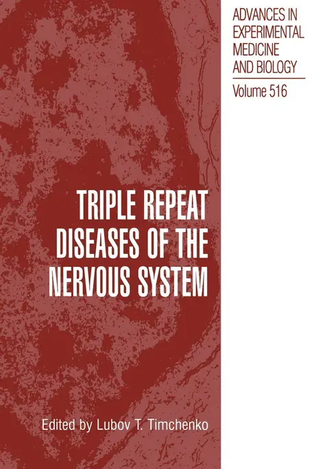Cover of Triple Repeat Diseases of the Nervous Systems