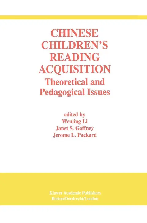 Cover of Chinese Children's Reading Acquisition