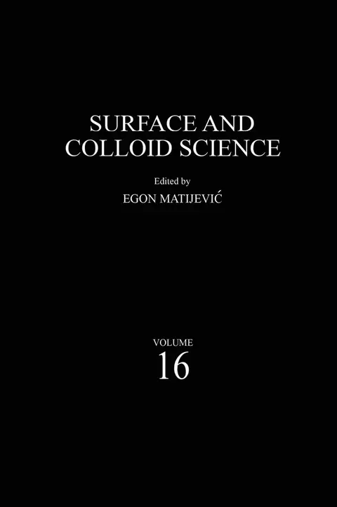 Cover of Surface and Colloid Science