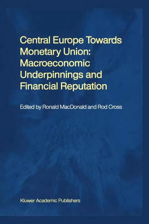 Cover of Central Europe towards Monetary Union