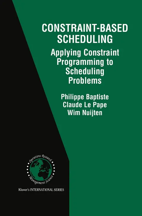 Cover of Constraint-Based Scheduling