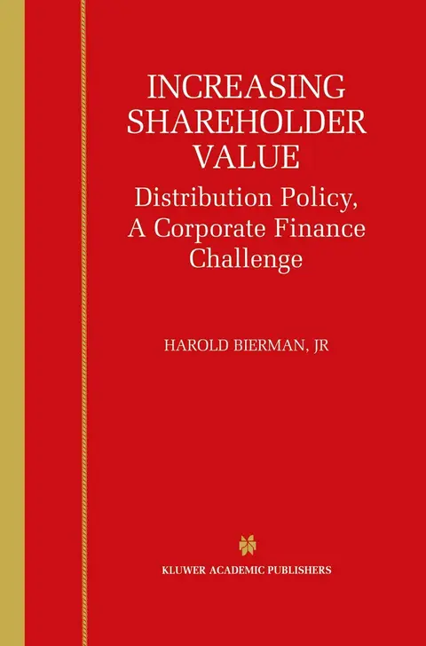Cover of Increasing Shareholder Value