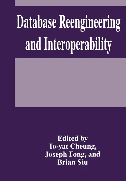 Cover of Database Reengineering and Interoperability