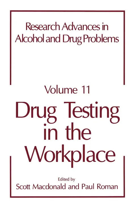 Cover of Drug Testing in the Workplace