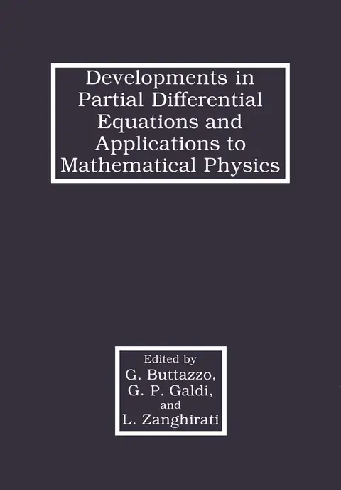 Cover of Developments in Partial Differential Equations and Applications to Mathematical Physics