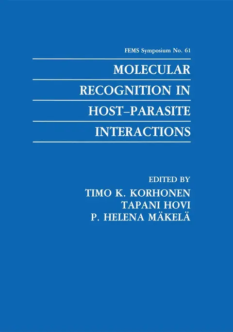 Cover of Molecular Recognition in Host-Parasite Interactions