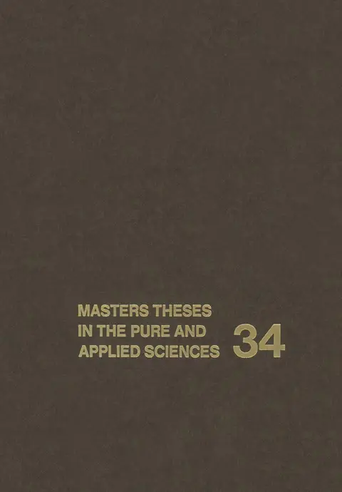 Cover of Masters Theses in the Pure and Applied Sciences