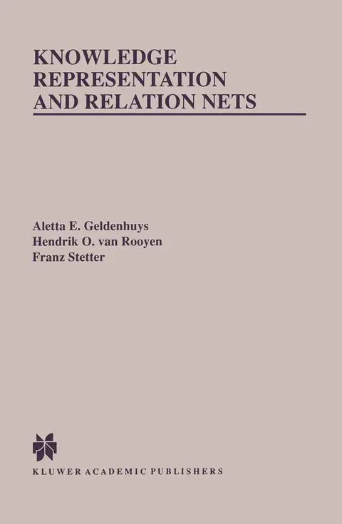 Cover of Knowledge Representation and Relation Nets