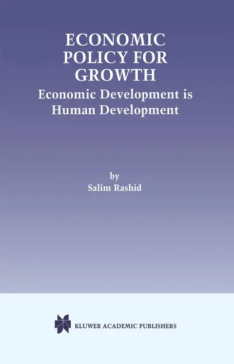 Cover of Economic Policy for Growth