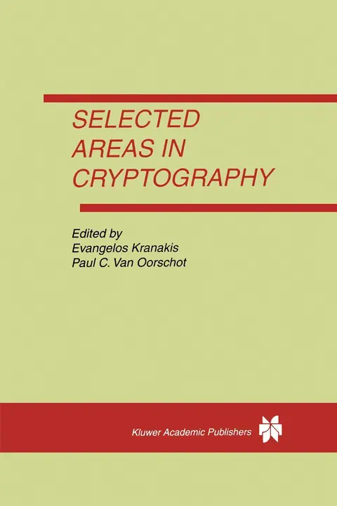 Cover of Selected Areas in Cryptography