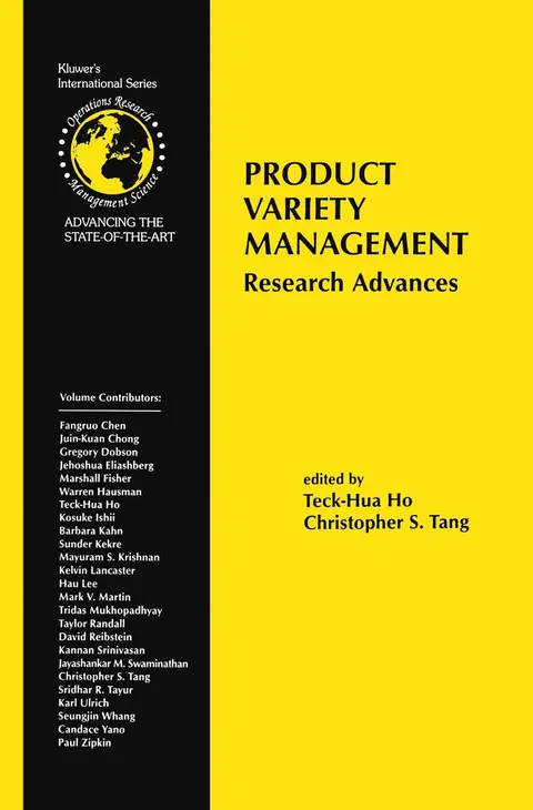 Cover of Product Variety Management