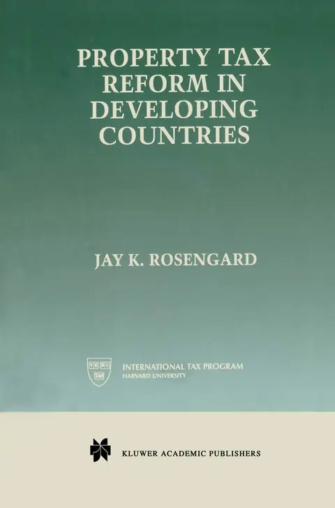 Cover of Property Tax Reform in Developing Countries
