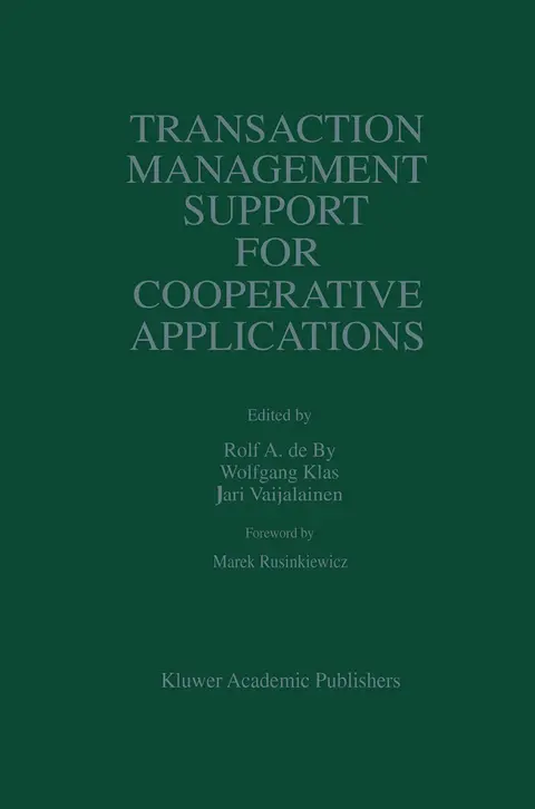 Cover of Transaction Management Support for Cooperative Applications