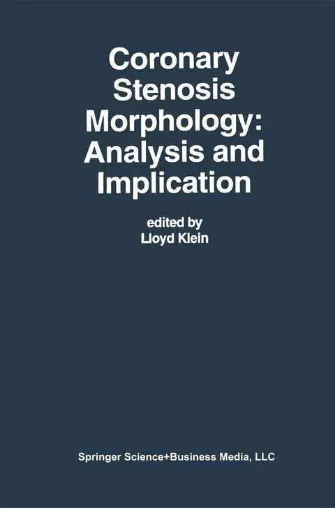 Cover of Coronary Stenosis Morphology