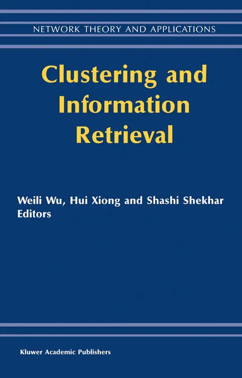 Cover of Clustering and Information Retrieval