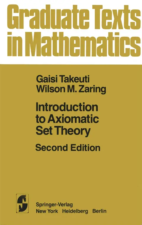 Cover of Introduction to Axiomatic Set Theory