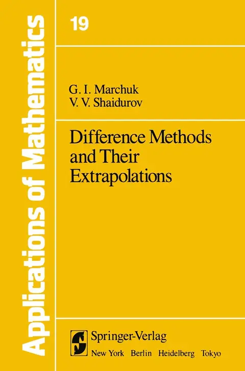 Cover of Difference Methods and Their Extrapolations