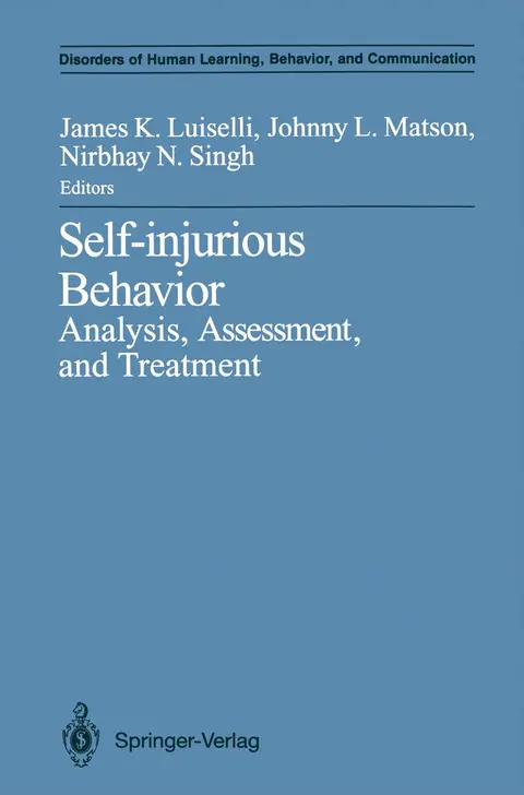 Cover of Self-injurious Behavior