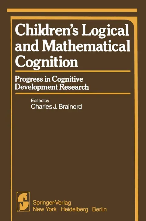 Cover of Children s Logical and Mathematical Cognition