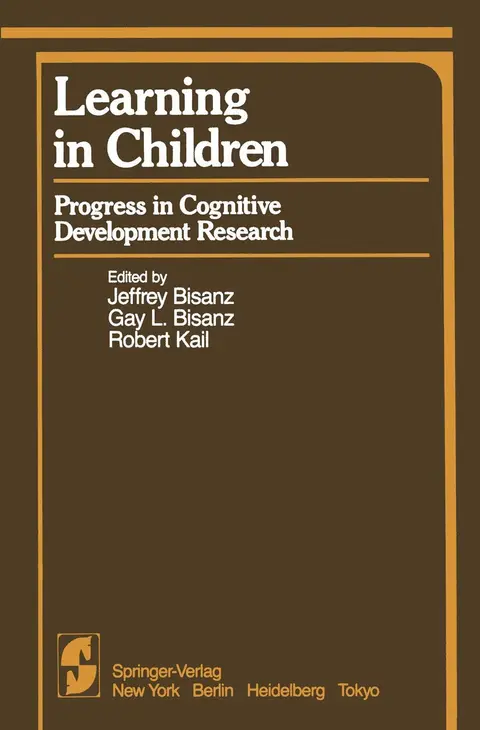 Cover of Learning in Children