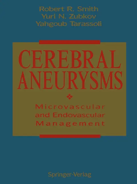Cover of Cerebral Aneurysms