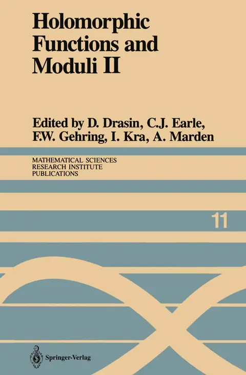 Cover of Holomorphic Functions and Moduli II