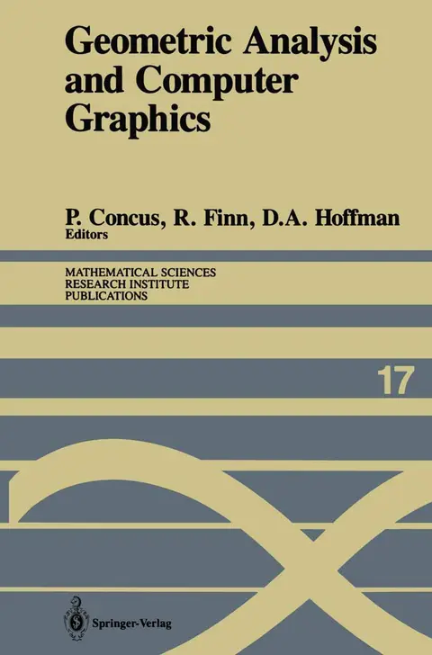 Cover of Geometric Analysis and Computer Graphics